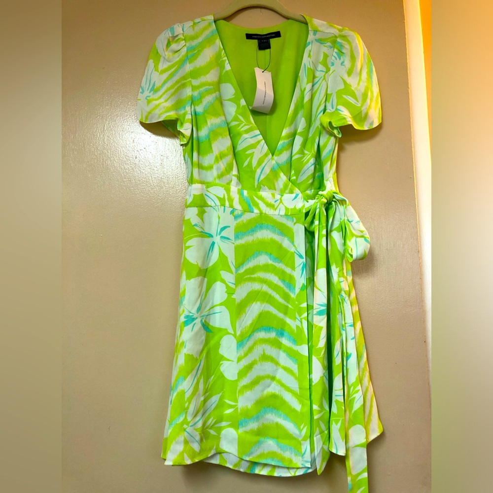 French Connection Diah Crepe Faux Dress New With Tag Size 4